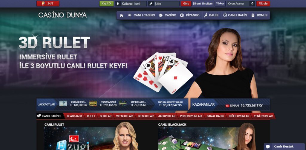 Casino Dünya canlı casino