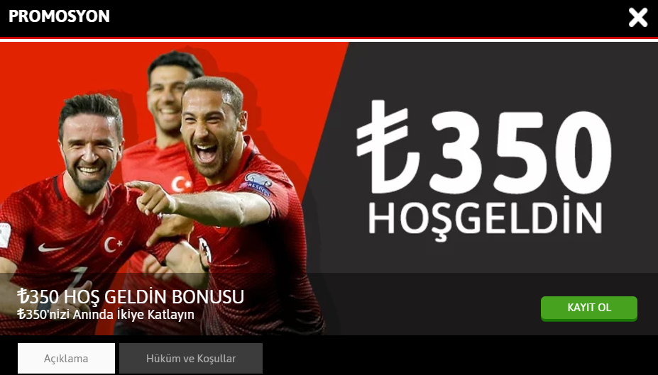 Youwin 350 TL %100 Hoşgeldin Bonusu